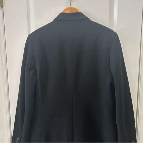 Ben Sherman Men's Coat Wool Blend Tailored Overcoat Topper Black Size Medium - Picture 7 of 16